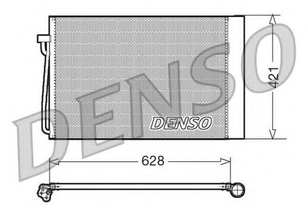 DCN05018 DENSO Condenser, air conditioning