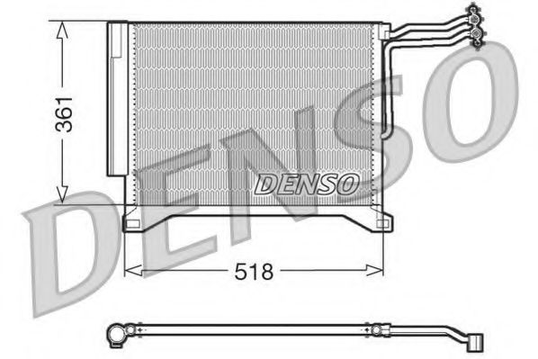 DCN05100 DENSO Condenser, air conditioning