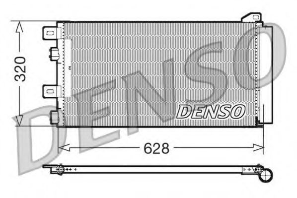 DCN05101 DENSO Condenser, air conditioning