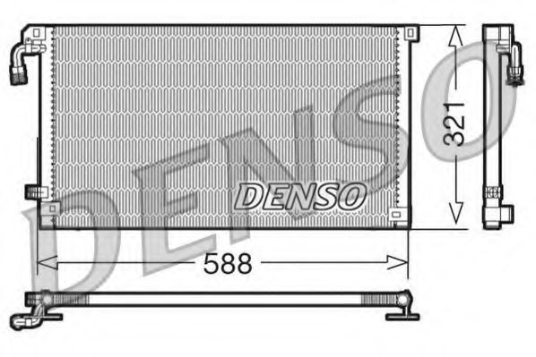 DCN07004 DENSO Air Conditioning Condenser, air conditioning
