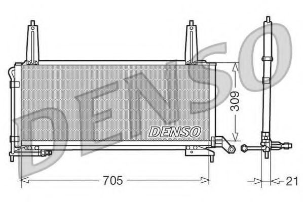 DCN11006 DENSO Condenser, air conditioning