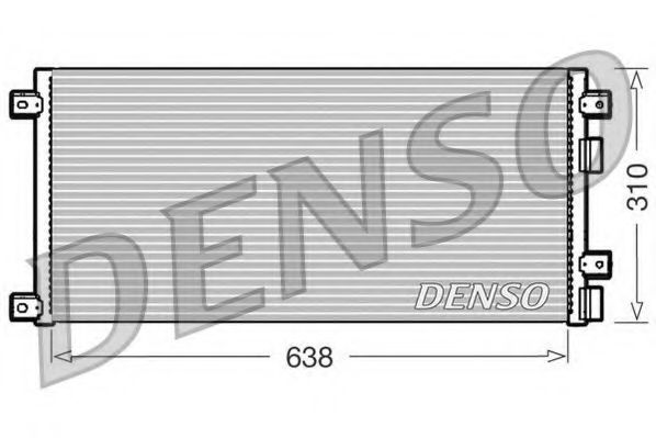 DCN12002 DENSO Condenser, air conditioning