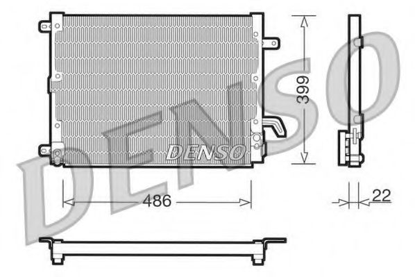 DCN13001 DENSO Air Conditioning Condenser, air conditioning