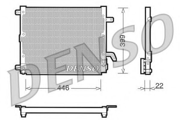 DCN13002 DENSO Air Conditioning Condenser, air conditioning