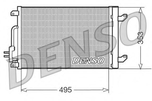 DCN13015 DENSO Kondensator, Klimaanlage