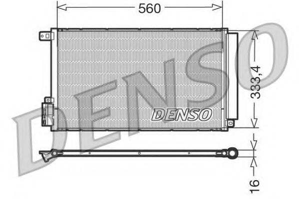 DCN13109 DENSO Air Conditioning Condenser, air conditioning
