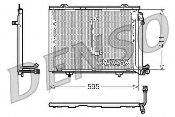 DCN17013 DENSO Kondensator, Klimaanlage