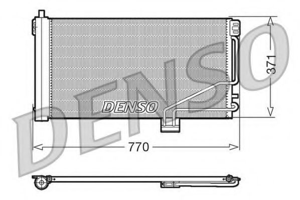 DCN17014 DENSO Condenser, air conditioning