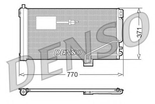 DCN17015 DENSO Air Conditioning Condenser, air conditioning
