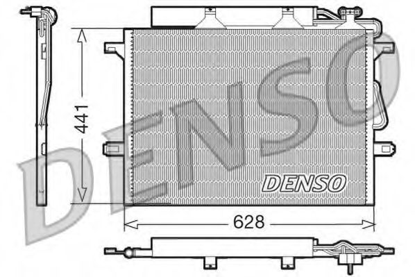 DCN17018 DENSO Condenser, air conditioning
