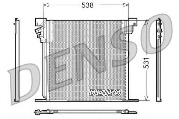 DCN17030 DENSO Condenser, air conditioning