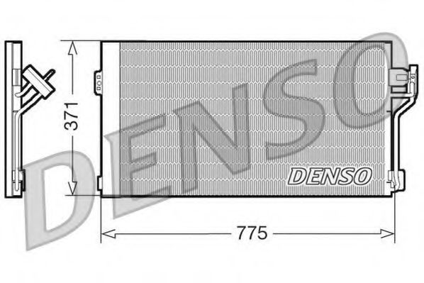 DCN17050 DENSO Air Conditioning Condenser, air conditioning
