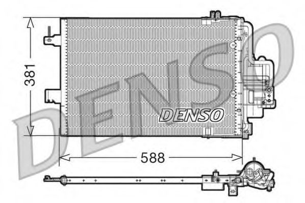 DCN20021 DENSO Air Conditioning Condenser, air conditioning