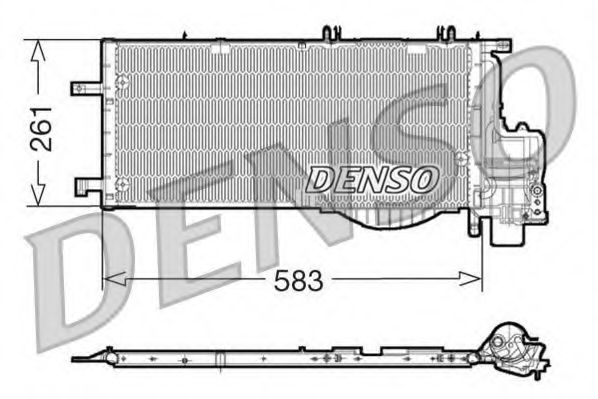 DCN20022 DENSO Condenser, air conditioning