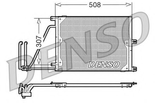 DCN20030 DENSO Condenser, air conditioning