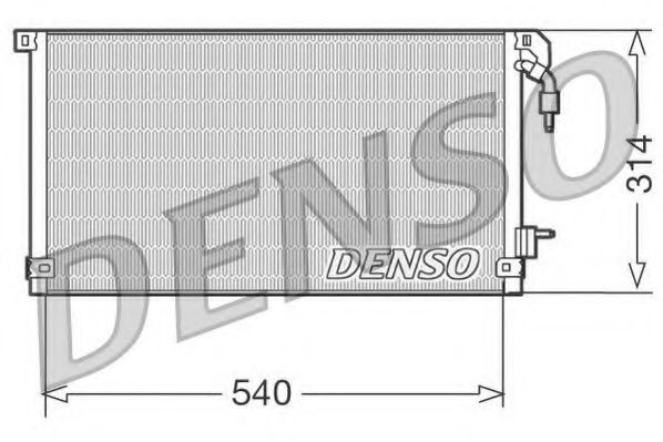 DCN21003 DENSO Kondensator, Klimaanlage