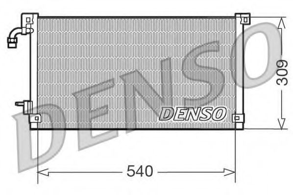 DCN21004 DENSO Condenser, air conditioning