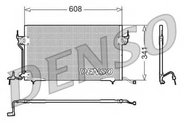 DCN21010 DENSO Air Conditioning Condenser, air conditioning