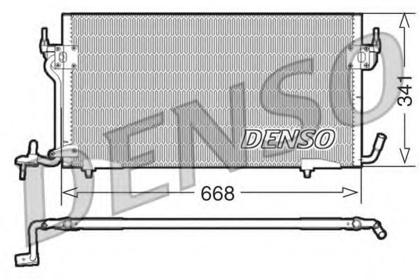 DCN21011 DENSO Condenser, air conditioning