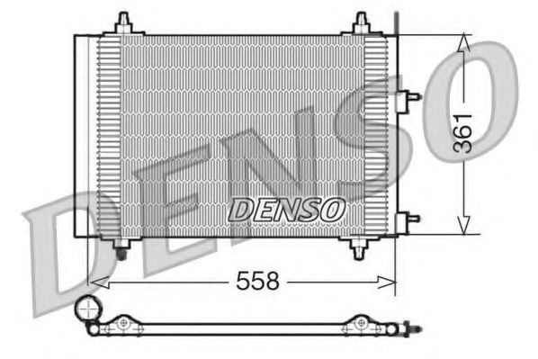 DCN21015 DENSO Condenser, air conditioning