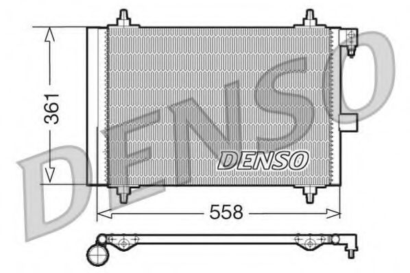 DCN21025 DENSO Condenser, air conditioning
