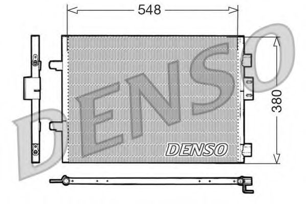 DCN23007 DENSO Condenser, air conditioning