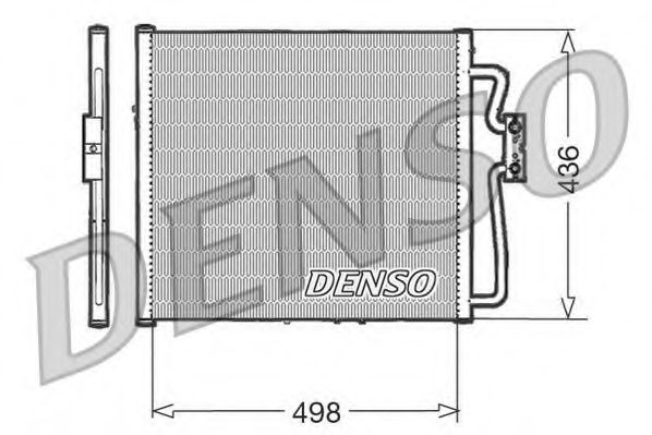 DCN23009 DENSO Condenser, air conditioning
