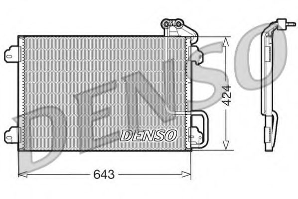 DCN23013 DENSO Air Conditioning Condenser, air conditioning