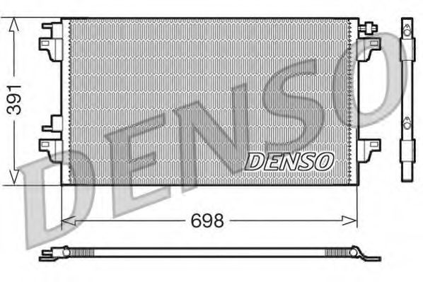 DCN23015 DENSO Condenser, air conditioning