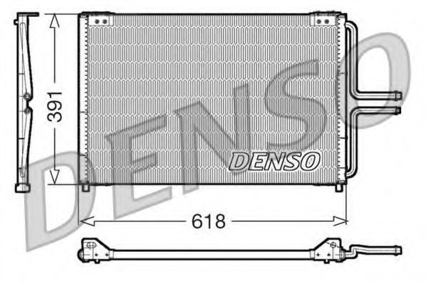 DCN23020 DENSO Condenser, air conditioning