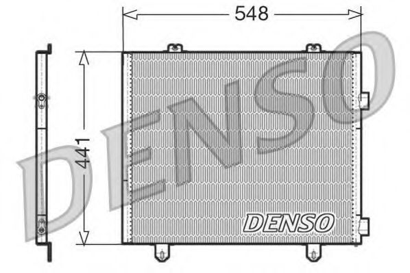 DCN23025 DENSO Condenser, air conditioning