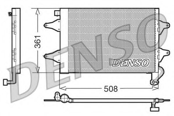 DCN27004 DENSO Air Conditioning Condenser, air conditioning
