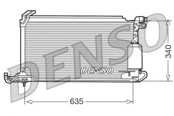DCN32009 DENSO Air Conditioning Condenser, air conditioning