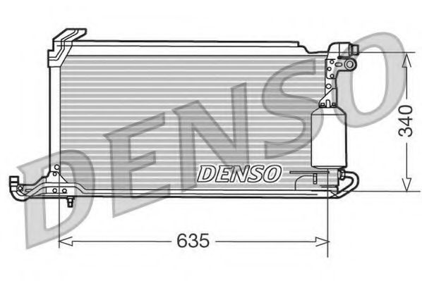 DCN32010 DENSO Condenser, air conditioning