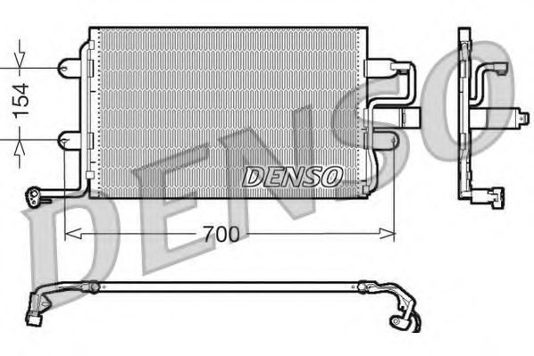 DCN32017 DENSO Condenser, air conditioning
