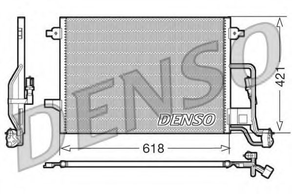 DCN32018 DENSO Condenser, air conditioning