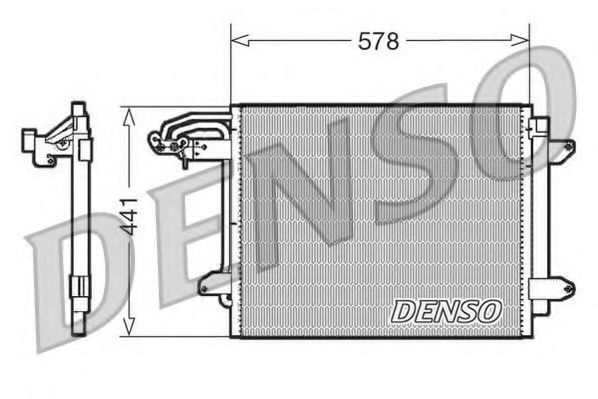 DCN32030 DENSO Air Conditioning Condenser, air conditioning