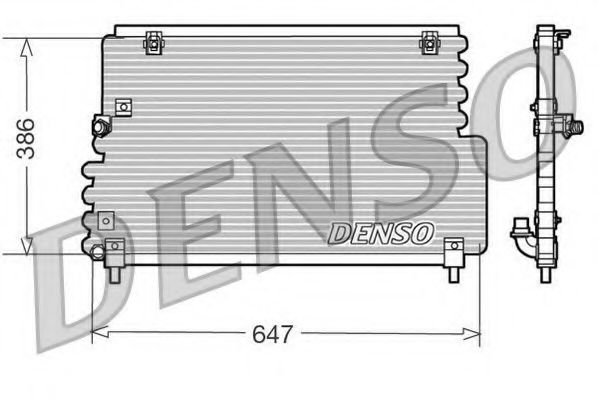 DCN33004 DENSO Air Conditioning Condenser, air conditioning