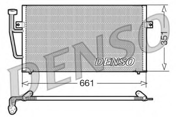DCN33008 DENSO Condenser, air conditioning