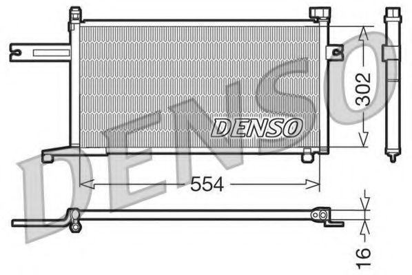 DCN46005 DENSO Air Conditioning Condenser, air conditioning
