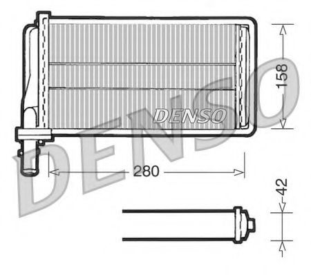 DRR01001 DENSO Heating / Ventilation Heat Exchanger, interior heating
