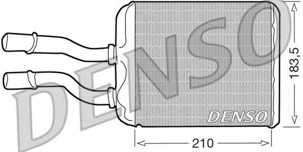 DRR01011 DENSO Отопление / вентиляция Теплообменник, отопление салона