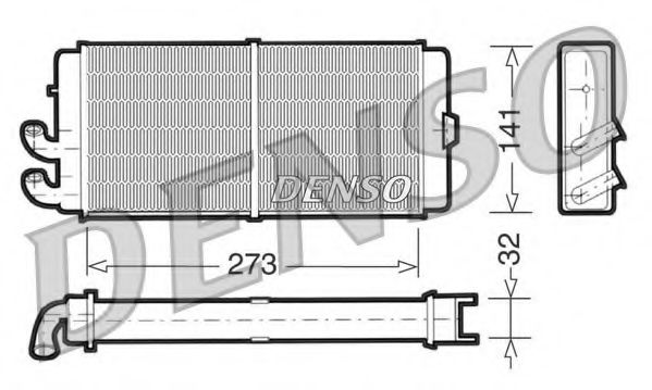 DRR02001 DENSO Heat Exchanger, interior heating