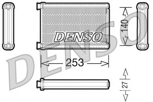 DRR05005 DENSO Heating / Ventilation Heat Exchanger, interior heating