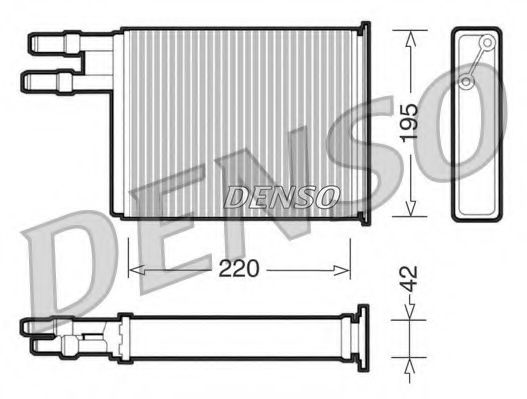 DRR09031 DENSO Heat Exchanger, interior heating