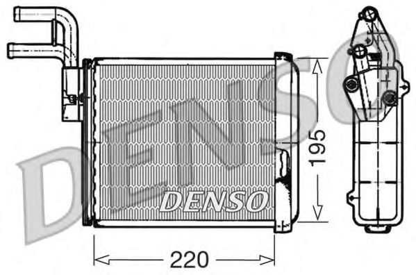 DRR09032 DENSO Heating / Ventilation Heat Exchanger, interior heating