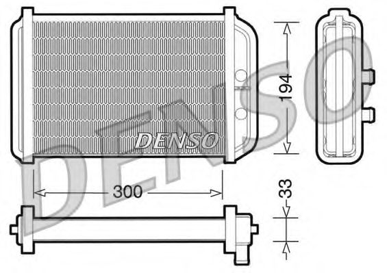 DRR09033 DENSO Heat Exchanger, interior heating
