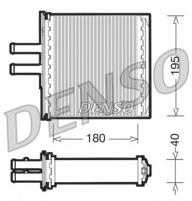 DRR09061 DENSO Heat Exchanger, interior heating