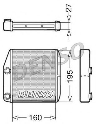DRR09075 DENSO Heat Exchanger, interior heating