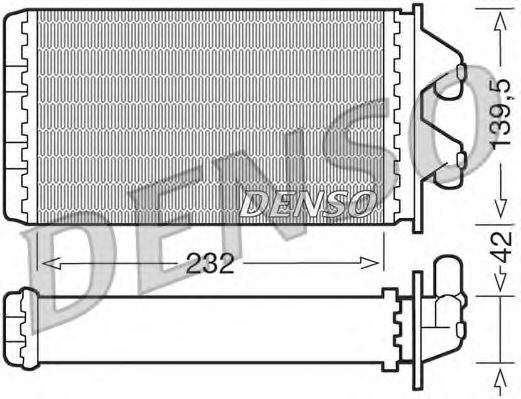 DRR09081 DENSO Heat Exchanger, interior heating
